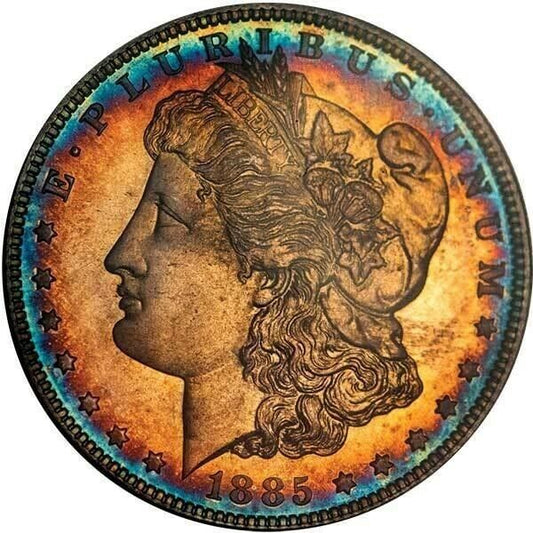 1885 $1 Morgan Dollar Proof 65+ Cameo CAC PCGS PR65+CAM CAC