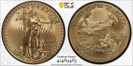 2020-W $50 American Gold Eagle PCGS SP69 Burnished - FIRST STRIKE