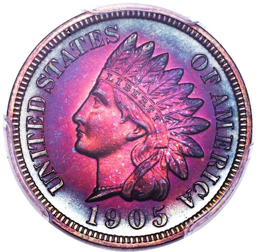 1905 1C PR66 Brown PCGS - UNREAL COLOR - FANTASTIC POP