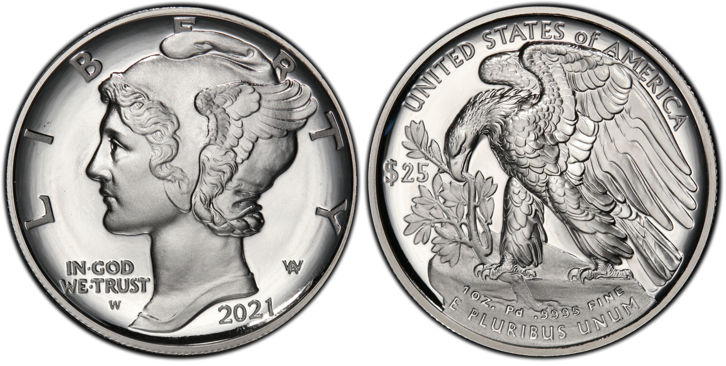 2021-W $25 Palladium Eagle PCGS PR69DCAM First Strike