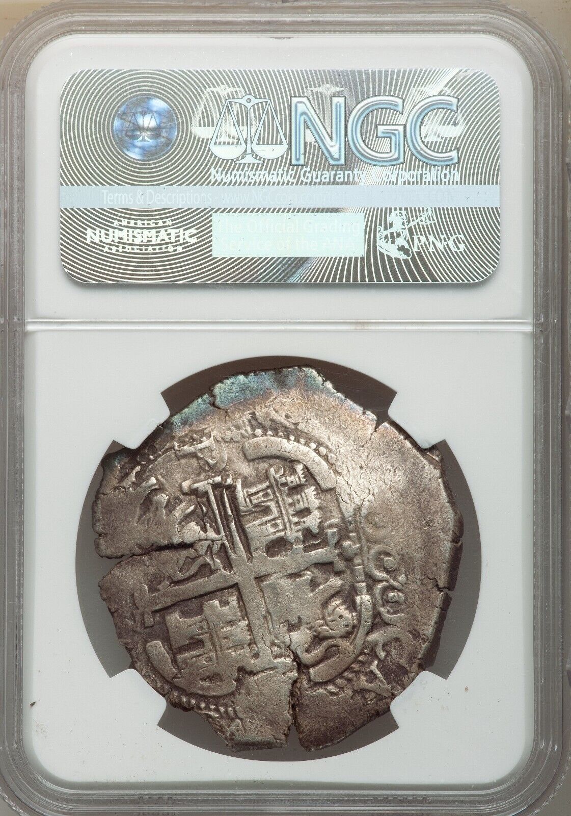 Charles II Cob 8 Reales 1667 P-E XF45 NGC FINEST KNOWN