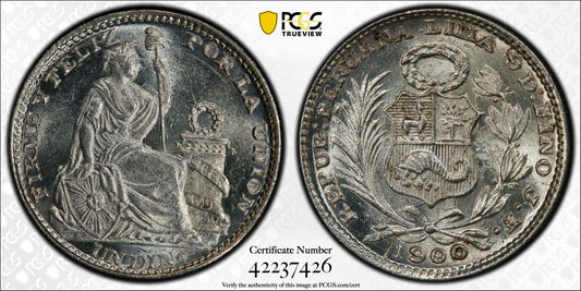 1900/890-JF DINERO PCGS MS 65 PER KM-204.2