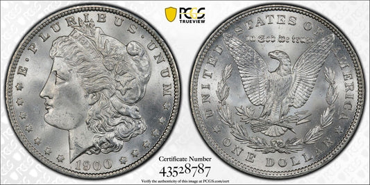 1900 $1 Morgan PCGS MS64 CAC Approved PQ